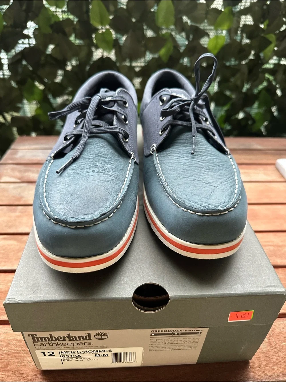 Timberland Men's Navy and Red-Accent Boat Shoes